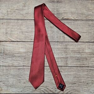 Nautica Red 100% Silk Neck Tie